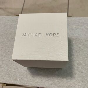 Michael Kors Gold and Black Leather Watch